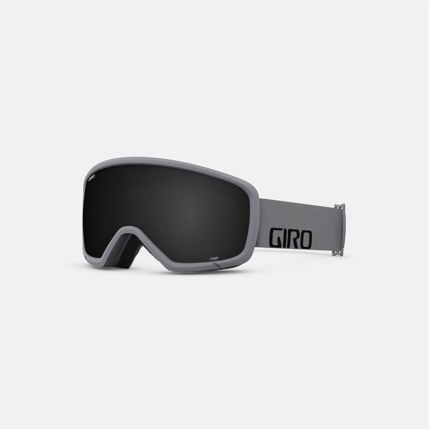 Giro Youth Stomp Ski/Snow Goggles - Grey Wordmark - Ultra Black Lens