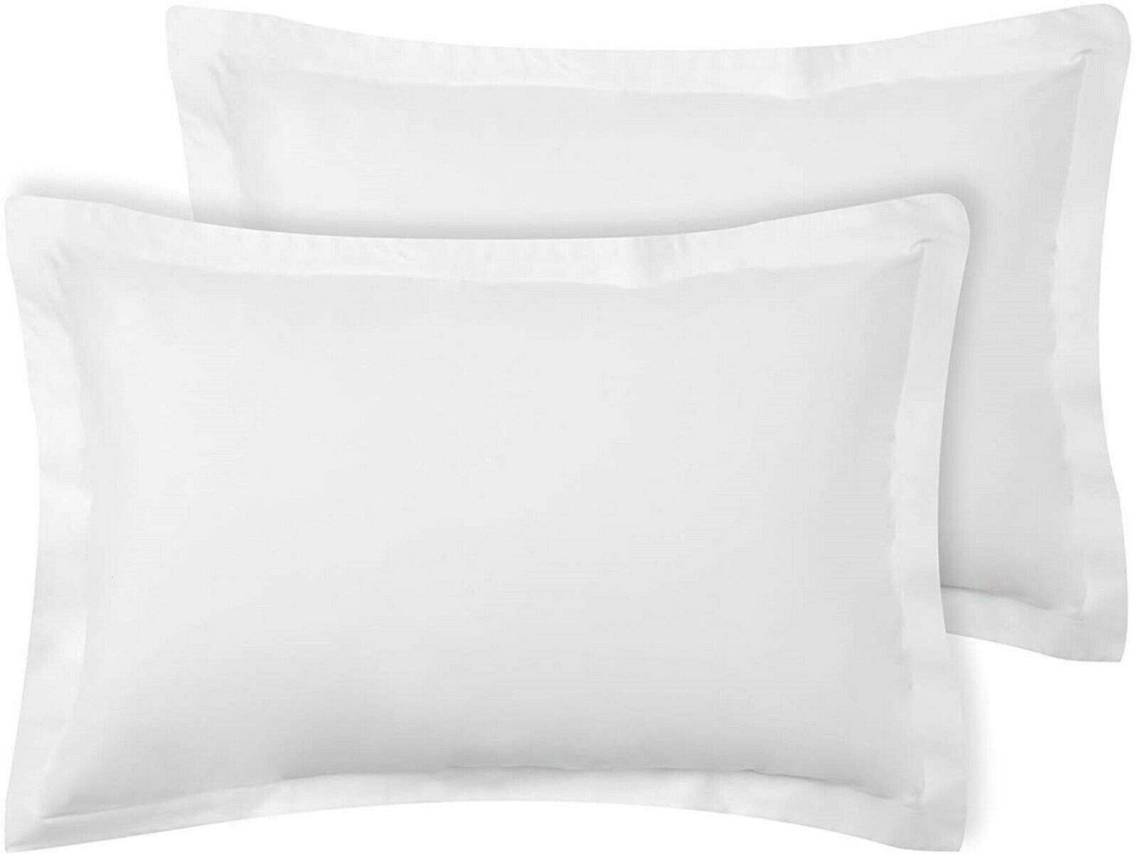 400 Thread Count | 2 Pack | Egyptian Cotton Oxford Pillowcases Covers, Premium Quality Soft Breathable Bedroom Pillow Case Pair - UK Standard Szie 50 x 75 cm