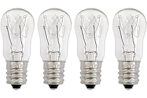 WOKHOK WE05X20431 Dryer Drum Replacement Bulbs,120V/10W/E12,Dryer Light Bulb Compatible with GE & Hotpoint Dryers, 4-Pack