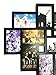 BestBuy Frames Wall Hanging Large 10-Piece Multiple Opening Collage Picture Black Frames for 4-Inch-by-6-Inch Photos