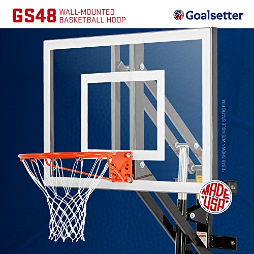 Goalsetter GS72 Wall Mounted Adjustable Basketball System with 72Inch