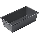 Chicago Metallic Professional 1-Pound Non-Stcik Loaf Pan, Perfect for pound cakes, meat loafs and more! Measures 8.5-Inch-by-4.5 Inch