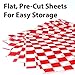Avant Grub Deli Paper 300 Sheets. Turn Your Backyard Cookout Party into a Classic Drive-In with Red & White Checkered Food Wrapping Papers. Grease-Resistant 12x12 Sandwich Wrap Prevents Food Stains!