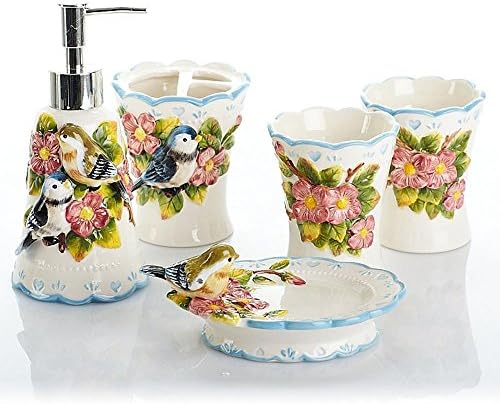 SBWYLT-Creative European modern ceramic love birds with five piece of cover