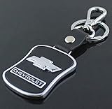 CHAMPLED CHEVROLET Emblem Keychain Keyring Logo Fashion BLACK Titanium Symbol Sign Badge Personalized Custom Logotipo Quality Metal Alloy Nice Gift for Man Woman