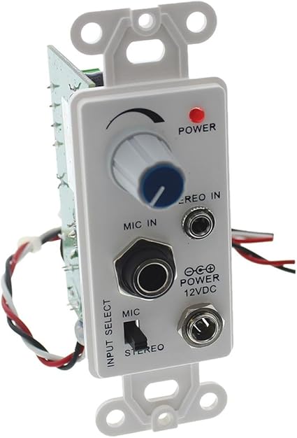 Amazon Com In Wall Volume Control With 15w X 2ch Amplifier Home Audio Theater