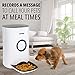 Pawple Automatic Pet Feeder Food Dispenser for Cats, Dogs, Small Animals – Features Distribution Alarms, Portion Control & Voice Recording -Programmable Timer Up to 4 Meals a Daythumb 3
