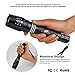 HAUSBELL Flashlight T8 LED Flashlights 3 Modes Adjustable Flashlight Focus Zoomable for Indoor and Outdoor Lighting, Camping, Hiking (2 Pack of 18650 Batteries Needed, not included)