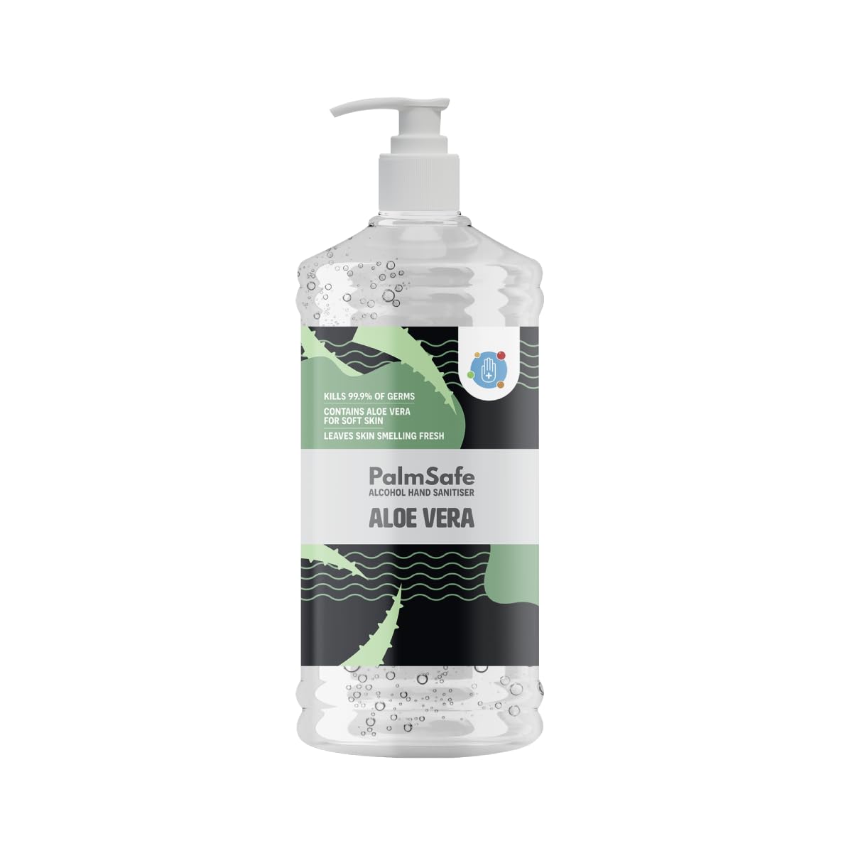 Palm Safe Aloe Vera Alcohol Hand Sanitiser 1 Litre Pump Bottle