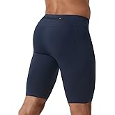 MIZOK Men's Elastic Compression Shorts Sports Performance Active Workout Tight Shorts with Pocket