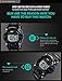 Jewtme Men Outdoor English Talking Watch LED Digital Military Wristwatch with Silicone Band Voice Broadcast Time Watches-red
