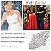 Rhinestone Applique hand Crystal Bridal Applique for Wedding Bridesmaid Dress belt Decoration or Headpieces Garters