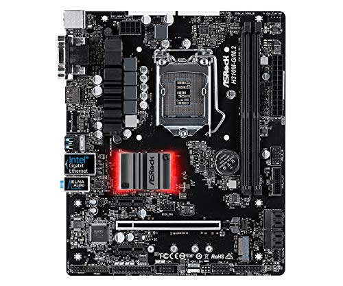 ASRock MB H310M-G M.2 Intel LAN HDMI DVI D-Sub USB 3.1 Gen1 RGB LED Retail/H310M-G/M.2/