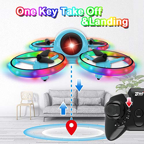 image for Dwi Dowellin 10 Minutes Long Flight Time Mini Drone for Kids with Blin