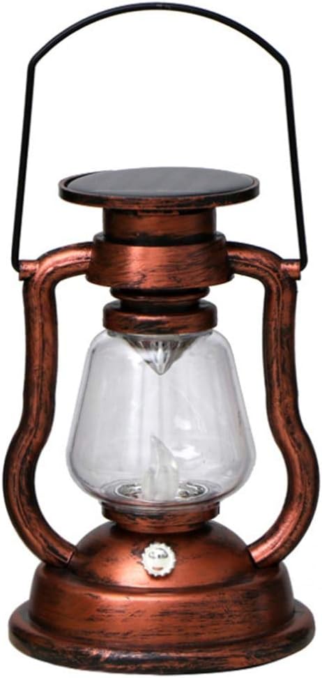 JALAL Solarbetriebene hängende Kerze Licht Retro LEDs Öllampe Flackern