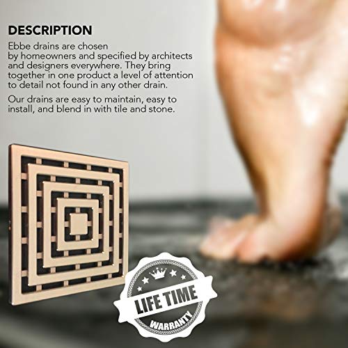 Ebbe E4815 Frames Brushed Stainless Unique Series Grate - Thumbnail 5