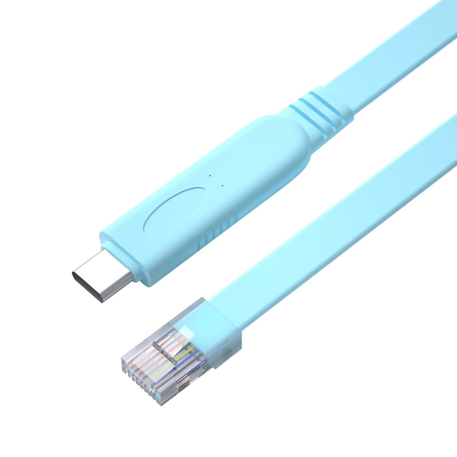 10Gtek Cisco USB Console Cable Type-c RS232 to RJ45 Console Cable with FTDI chip, 1.8m / 5.94ft