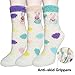 3 Pairs Women's Soft Anti-Skid Fuzzy Winter Crew Socks