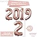 Rose Gold 2021 Balloons for Grad Party Decorations - Large, 40 Inch | Rose Gold Confetti Balloons, Star Mylar Balloons | Graduation Decorations 2021 Rose Gold | 2021 Graduation Balloons Party Supplies