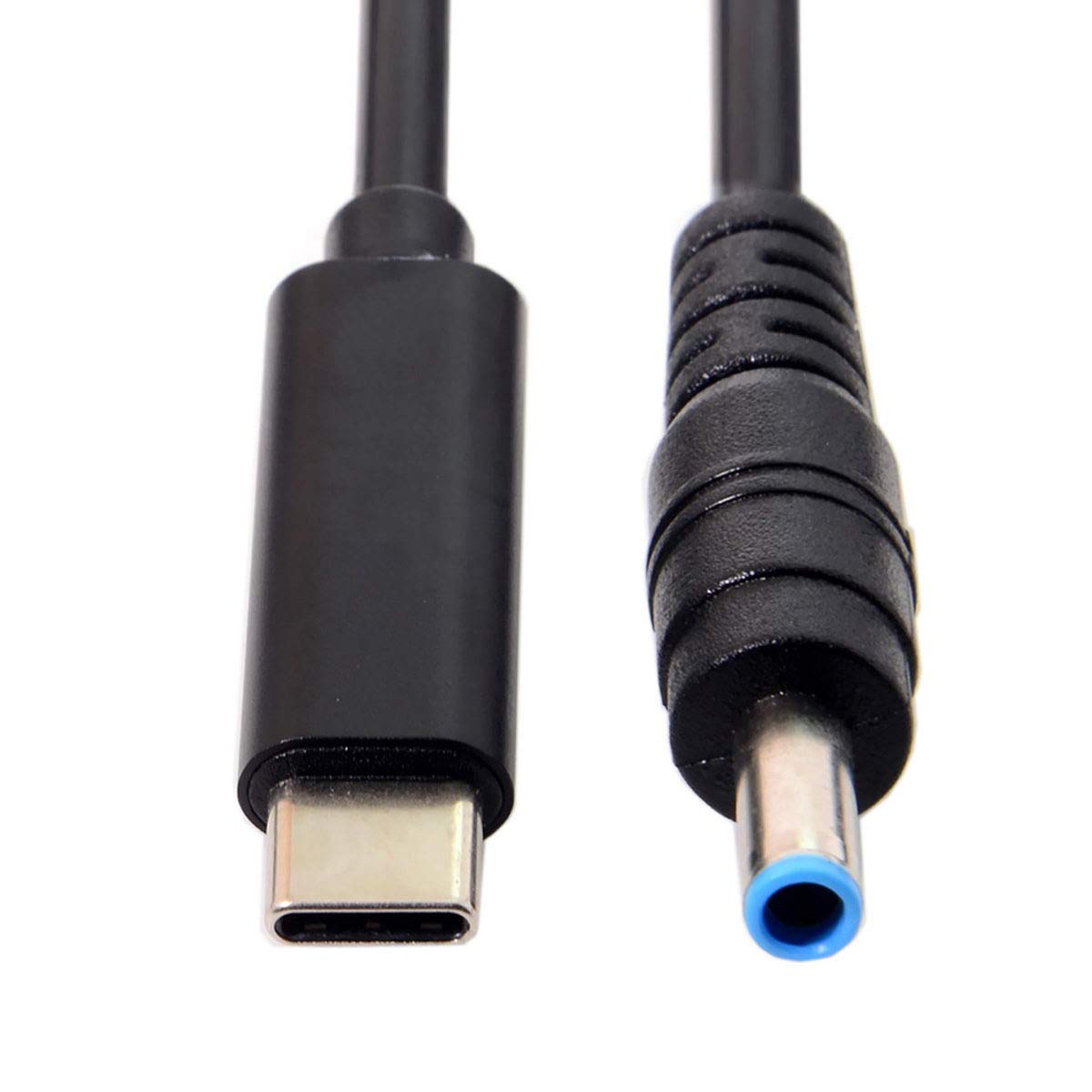 chenyang CY DC 4.5mmx3.0mm to Type C USB-C Input Cable for Laptop (4.5mmx3.0mm Blue to USB-c)