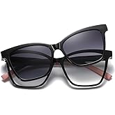 TR90 Magnetic Clip on Sunglasses Polarized Sun Glasses Clips Multifunctional Driving Eyeglasses