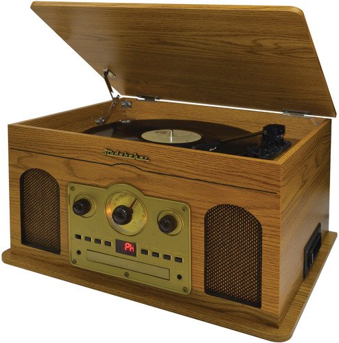 JENSB6080 – STUDEBAKER SB6080 5-in-1 Stereo Music System (Wooden Grain)