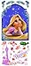 RoomMates RMK1525GM Disney Tangled Rapunzel Peel and Stick Giant Wall Decals, Purple