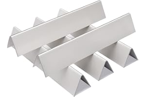 Leship 15.3" Flavorizer Bars Replacement for Weber 7636 Spirit 300 and Spirit II 300 Series E310 E320 E330 S310 S320 S330 Grills (with Front-Mounted Control), Stainless Steel Flavor Bars Non-Magnetic