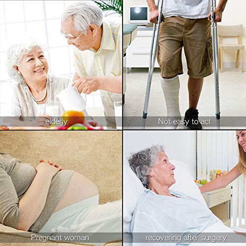 Handicap Grab Bars for Bathroom Toilet Flip Up Grab Safety Bars for Elderly Handicap Shower Stainless Steel Grab Bar Handrails Support Safety Rails Shower Hand Rail Folding Assist Grip Bar - Thumbnail 7