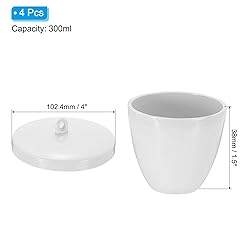PATIKIL Lab Porcelain Crucible with Lid 300ml