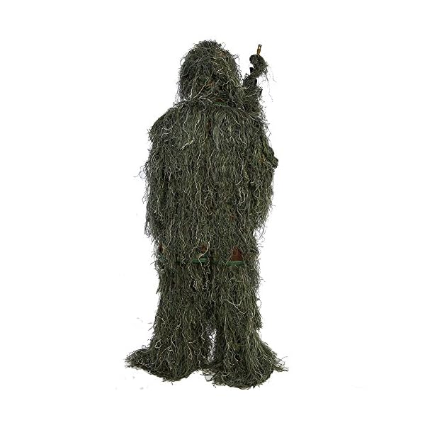 Cocoarm 3D Ghillie Tarnanzug Dschungel Ghillie Suit Woodland Camo Camouflage Anzug Kleidung Für Jagd Verdeckt… – Bild 7