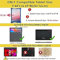 DETUOSI Silicone Case for TCL 10.36 inch with