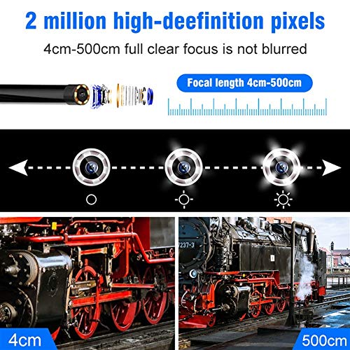 DFFFGGX Endoskop-Kamera 4.3 ‚‘ Bildschirm Professionelle Inspektionskamera, 1080P wasserdicht Objektiv-Endoskop mit… – Bild 5