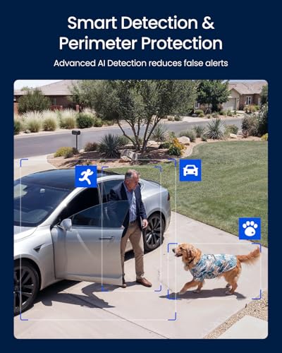 REOLINK Triple-Lens PoE Security Camera Outdoor, 10MP 180° Panoramic & 4K PT with Auto Tracking, AI Video Search, Perimeter Protection, Color & IR Night Vision, 24/7 Recording, OMVI 3i PoE