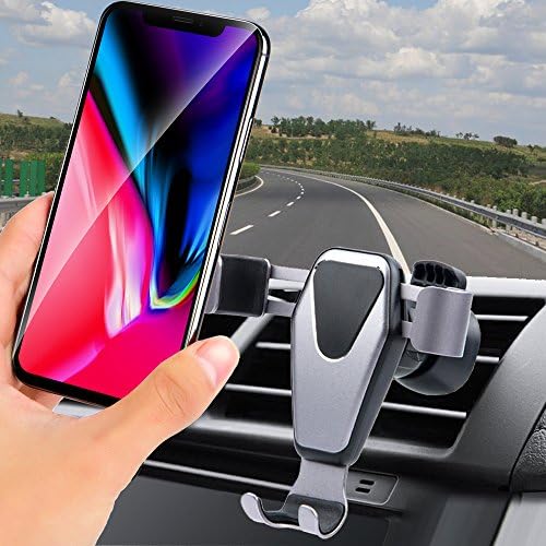 Car Phone Mount, ANTAOLE Gravity Linkage Super Easy Smart Auto Lock One Hand Operate Air Vent Phone Holder, Universal for iPhone X/8/Plus/7/6/6s, Samsung Galaxy, LG, HTC and more