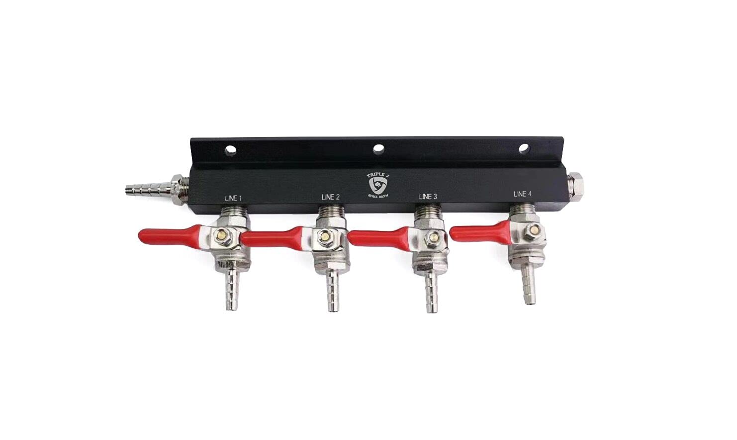 2 3 4 5 6 Way 1/4" Gas Manifold Distribution CO2 Splitter Kegerator Check Valve (4 Way)