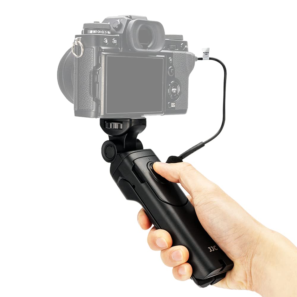 JJC Shooting Handgrip with Wireless Remote Control for Fuji X100VI OM-1 X-H2S X-S10 X-T4 X-T30II X-T200 GFX 50SII GFX100 GFX 50R, X100V X100F video recording - Replace Fujifilm RR-100 Shutter Release