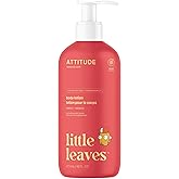 ATTITUDE Body Lotion for Kids, EWG Verifed Moisturizer, Dermatologically Tested, Plant and Mineral Based Cream, Vegan, Mango, 16 Fl Oz