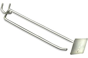 AZAR DISPLAYS Azar 700828 8" Metal Scan Hook (0.187" Diameter), 50 Pack