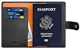 Simpac Leather Passport Holder Wallet Cover Case Travel Wallet RFID Blocking 8 Contract Colors