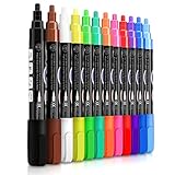 Water-Based Raniaco Chalk Markers,Set of 12 Non-Toxic,Bullet And Chisel Tips ,48 PCS Reusable Chalkboard Labels Included