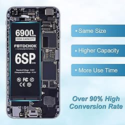 FBTDCHOK Upgraded [6900mAh] Battery for iPhone 6S