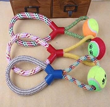 PSK Throw and Fetch Training Tug Rope Toy for Regular Dogs (Colour May Vary)