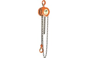 CM Columbus McKinnon Series 622 Hand Chain Hoist, 1 ton Capacity, 20' Lift Height