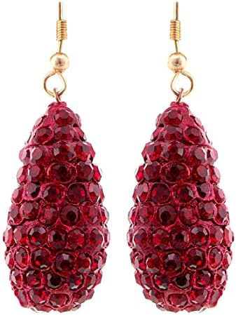 Halowishes Rajasthani Handmade Maroon Lakh Jhumka Earring Set-259