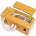 ZeroElec Charging Station and Dock 15W 3A 3-Port USB Bamboo Wood Charging Stand Compatible with Apple Watch 3/2/1 and All iPhones