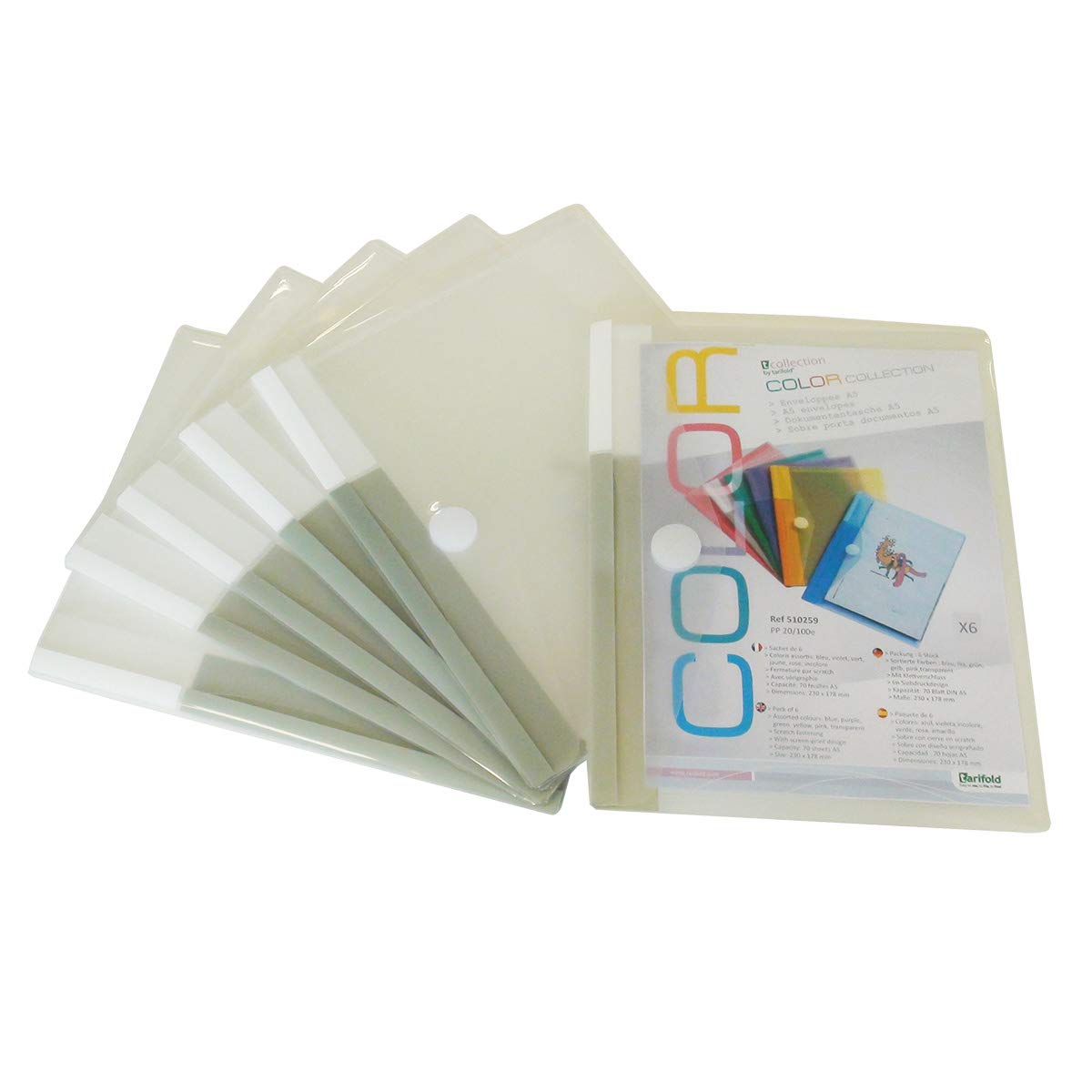 Tarifold Document Wallet DIN tcollection A5, PP, Transparent