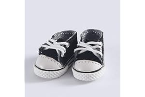 XiDonDon BJD Doll Shoes Casual Shoes for OB11,GSC,Molly,Holala,1/12bjd Shoes Doll Toy Accessories (Black)
