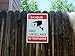 WISLIFE Video Surveillance Sign - One Piece, 40 Mil Rust-free Aluminum Sign, Home Business 24 Hours Security, No Trespassing Security Sign 10