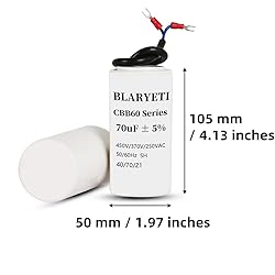 BLARYETI CBB60 70uF Motor Running Capacitor Start